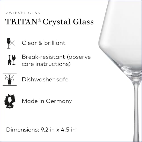 Pure Burgundy Red Wine Glass (4 Count)