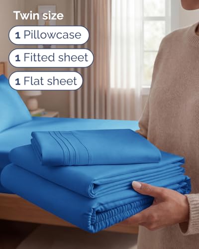 Twin Size 3 Piece Sheet Set (3 Piece Set)