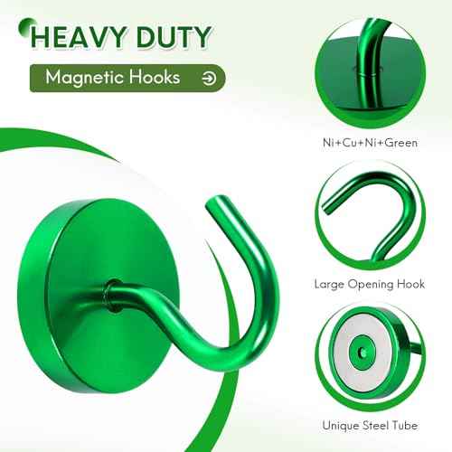 Magnetic Hooks Large Opening (6 Count)