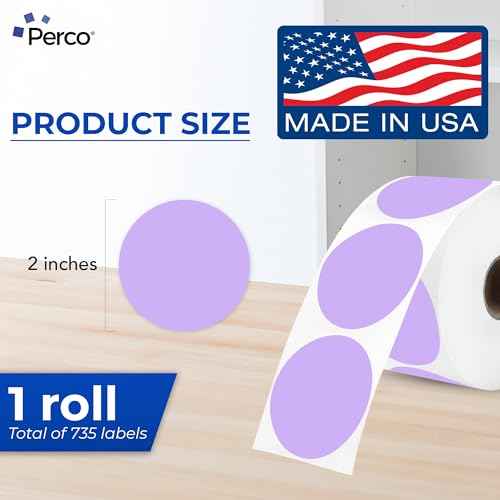 Purple Thermal Labels (735 Count)
