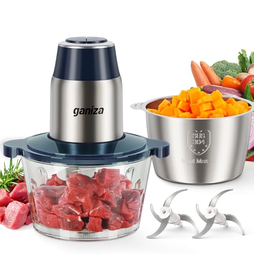 Food Processors with 2 Bowls (2 Count)