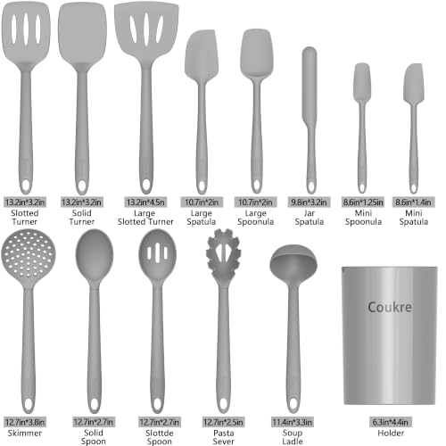 Silicone Kitchen Cooking Utensils Set