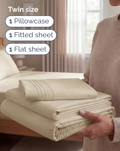 Twin Size 3 Piece Sheet Set