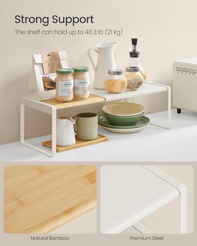 Spice Rack Expandable Cupboard Shelf Orgnizer