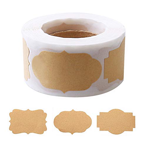 300 Pcs Self Adhesive Gift Tags Name Jar Labels Stickers (300 Count)