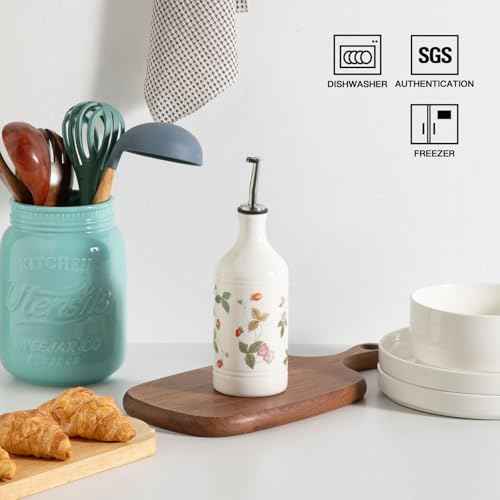 Sweejar Ceramic Olive Oil Dispenser Bottle for Kitchen