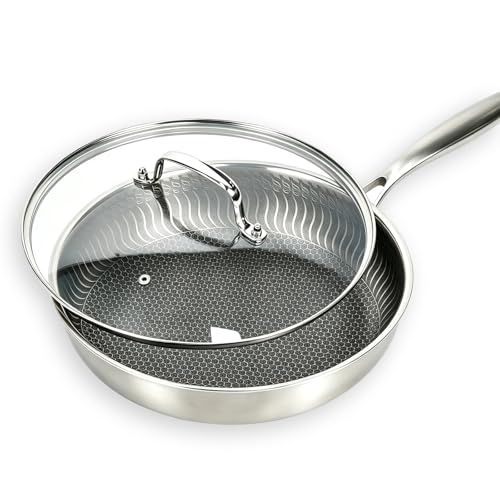 11 IN Glass Lid with Stainless Steel Handle for Frying Pan