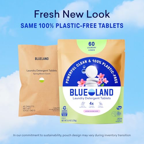 100% Plastic Free Laundry Detergent Tablets Set (60 Count)