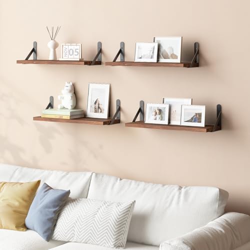 16.5in Floating Shelves for Wall (6 Count)