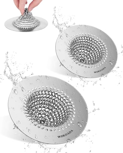 2 Pack Reversible Kitchen Sink Drain Strainer (2 Count)
