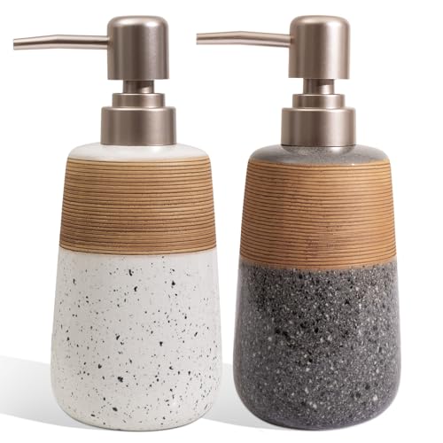 2 Pcs Ceramic Soap Dispenser Set (2 Count)