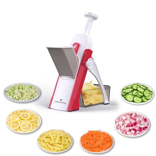Safe Mandoline Slicer 5 in 1 Vegetable Cutter