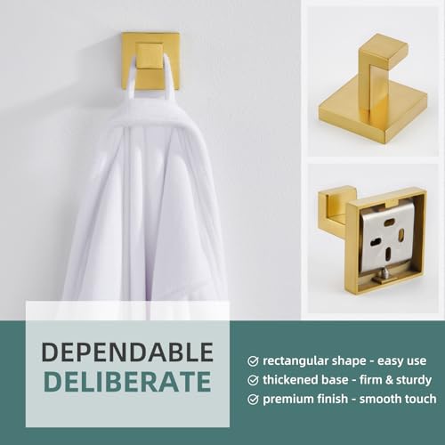 Brushed Dark Gold Towel Hook