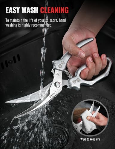2 Piece Kitchen Scissors Set with Poultry Shears (2 Count)