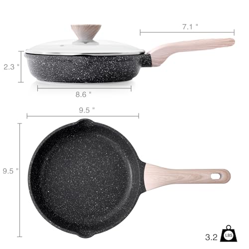 Non Stick Frying Pan Skillet with Lid