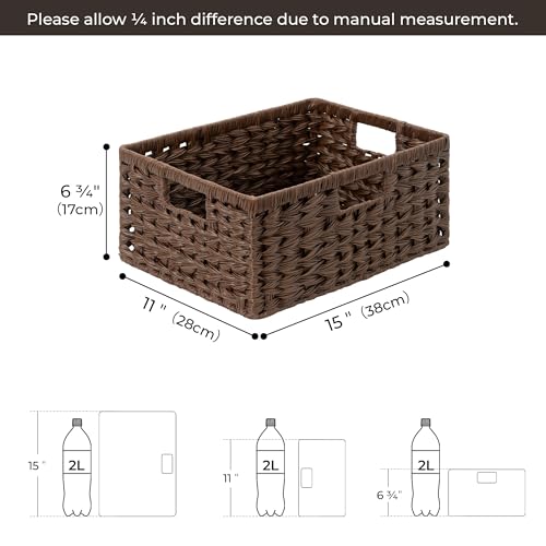 Wicker Storage Baskets for Shelves