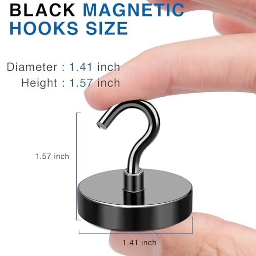 Magnetic Hooks Magnet Hook for Cruise Cabins 170LBS Essentials 6P (6 Count)