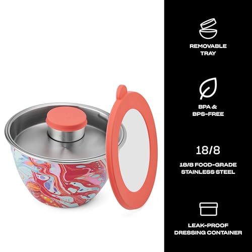 Stainless Steel Salad Bowl Kit 64oz