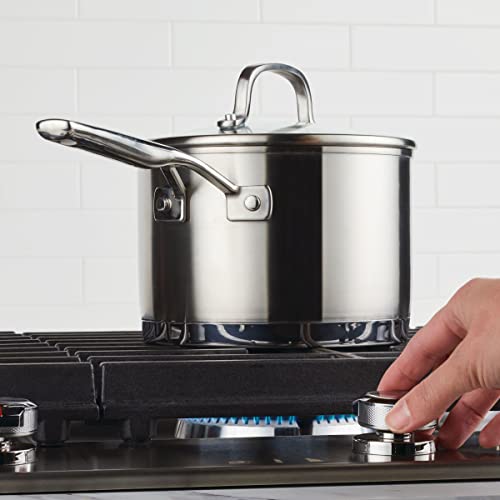 3 Ply Base Brushed Stainless Steel Sauce Pan
