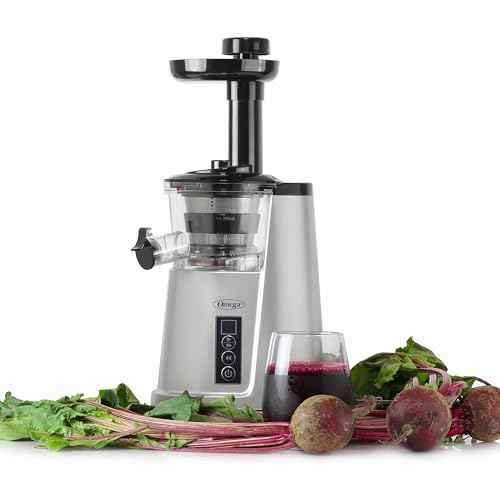 Juicer Cold Press 365 Vertical 65 RPM Slow Masticating Compact Extractor for Fruits and Vegetables with 3 Stage Auger & BPA