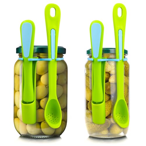 2 Pack Olive Spoon & Pickle Fork Grabber Tool (2 Count)