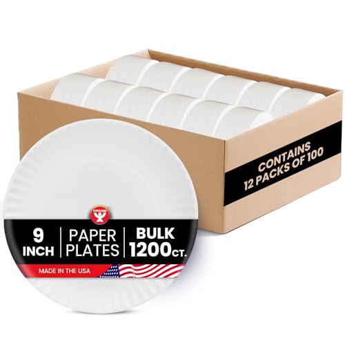Bulk Paper Plates 9 (1200 Count)