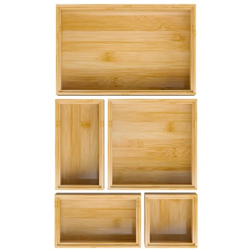 Bamboo Bathroom Drawer Organizer Dividers