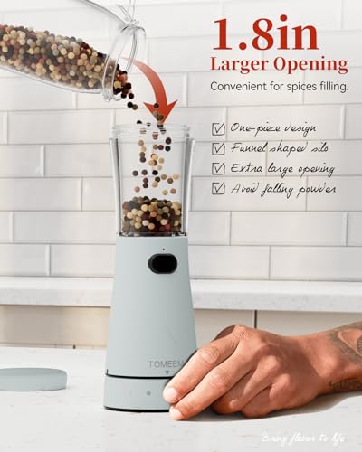 Electric Salt and Pepper Grinder Set with Storage Base (2 Count)