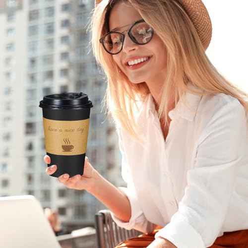 100 Pack 16 oz Coffee Cups (100 Count)