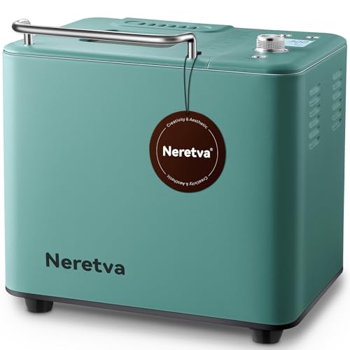 20-in-1 2LB Bread Maker Metal Bread Machine with Dual Heater, Green