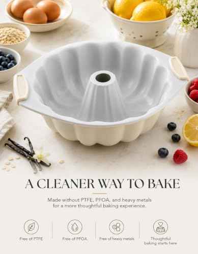 Ceramic Fluted Cake Pan