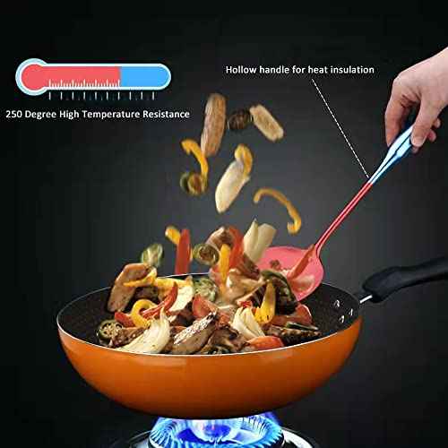 304 18 10 Stainless Steel Kitchen Utensils Set 11 Pcs Long Metal Cooking Utensil