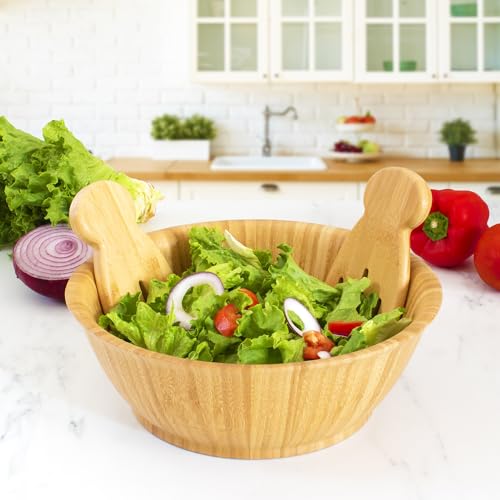 Salad Hands Wood Salad Tongs Alternative for Serving