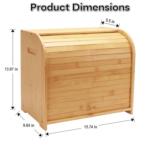 Bread Box for Kitchen Countertop