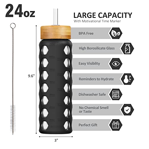 24oz Glass Water Bottle