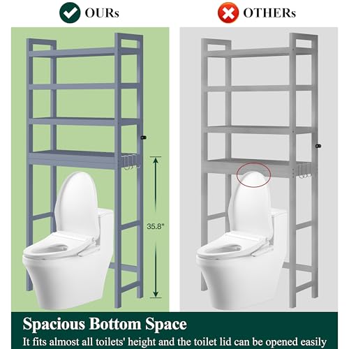 Bamboo Over The Toilet Storage Cabinet