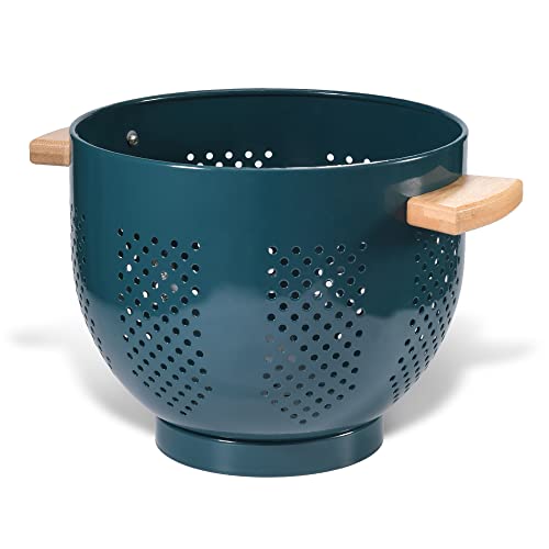Metal Colander with Wood Handle