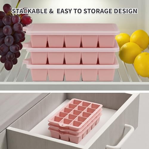 Silicone Ice Cube Tray 2 Pack (2 Count)