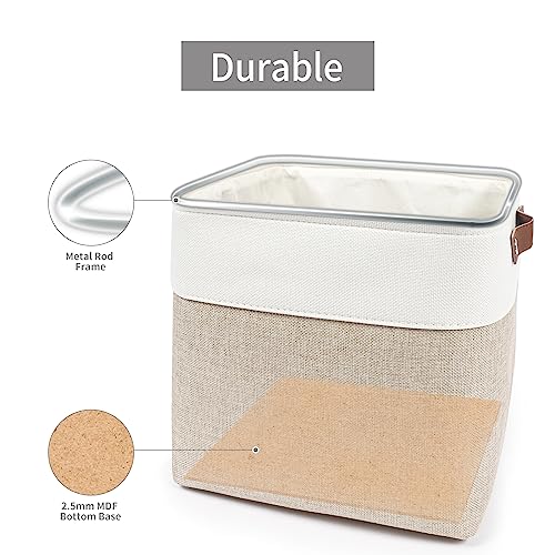 Collapsible Fabric Storage Cubes 11x11 Cube Storage Bins (4 Count)
