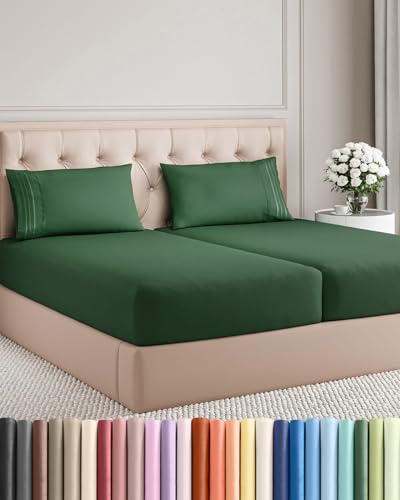 Split King Size 5 Piece Sheet Set