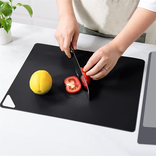 Flexible Plastic Cutting Boards Mats for Kitchen (3 Count)