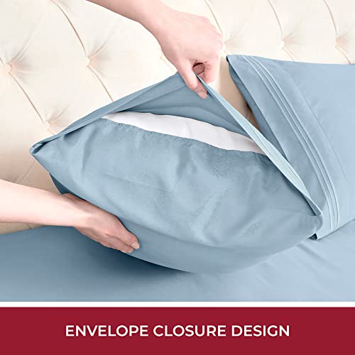 Iconic 4-PC, Ultra Soft Sheet Set (RV/Short Queen, Blue Hydrangea)
