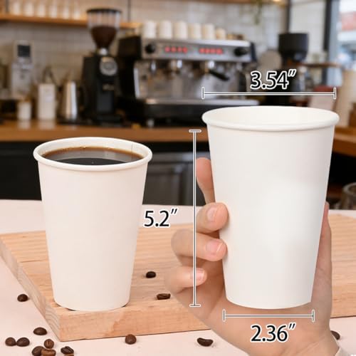 Disposable Paper Coffee Cups 16 oz 300 Count