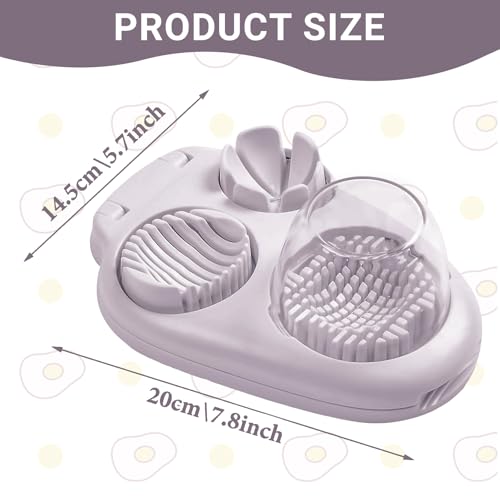 1 Pcs Heavy Duty Egg Slicer with 3 Cutting Modes
