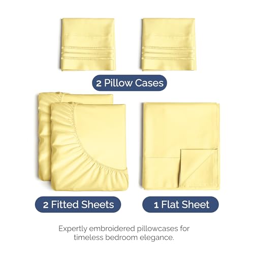 Split King Size 5 Piece Sheet Set