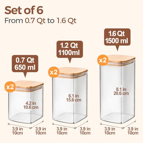 Glass Pantry Storage Containers