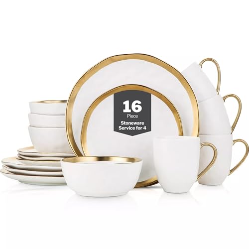 Modern Poreclain 16 Piece Dinnerware Set (16 Count)
