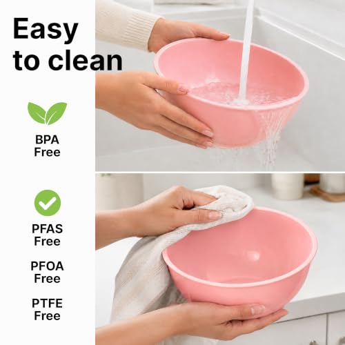 12 Piece Plastic Mixing Bowls with Lids Set (452.48 Count)