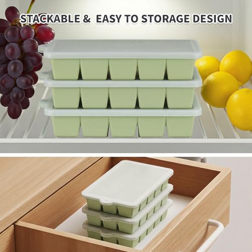 Silicone Ice Cube Tray 2 Pack (2 Count)