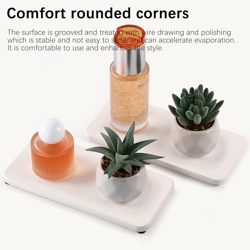 2Pcs Stone Soap Trays Water Absorbing Diatomite Coaster (2 Count)